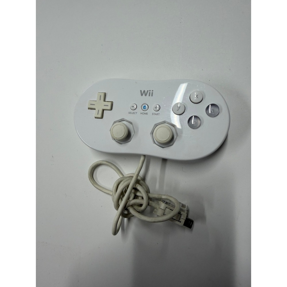 Nintendo Wii Classic Controller RVL-005 White OEM Wired Gamepad Genuine